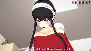 Yor Forger feels passionate fucking and sucking POV in Spy X Family uncensored hentai.
