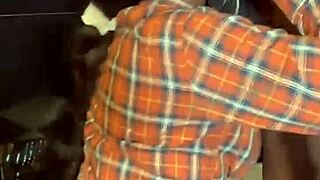 Dark Ebony Slut Throating Big Black Cock with Gagging and Choking