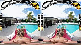 Doggystyle VR compilation featuring Reyna Delacruz, Bailey Base, Kimmy Kimm bent over.