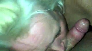 slutty wife gives sexy blowjob to big ass blonde 😏