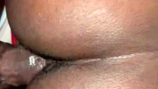 is this young ebony teen deepthroating my cock for a creampie?