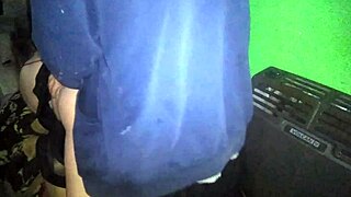 Latina in thong torn aside and fucked on kitchen couch