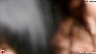 intense blowjob closeup from hot brunette ends with cumshot