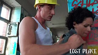 Beauty Has Hard Sex with Builder