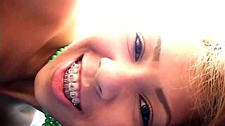 Does this busty teen slut finger her pussy solo?