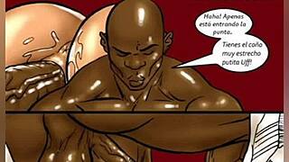 Two hot blondes make a bet involving a big black cock in this casual story.