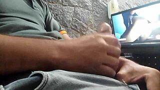 hey dude, watch me stroke it solo real quick