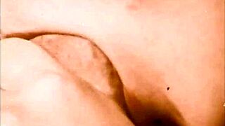 vintage family taboo unfolds at home with hairy step sister in retro style. old secrets come alive.