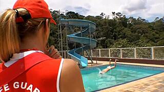 Ladyboy with big dick gives hardcore blowjob