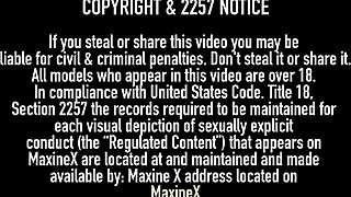 Bishop delonte slides his big black cock deep into maxine's throat and ass