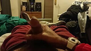 Rishi Bhardwaja strokes his big cock.