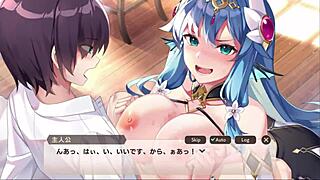 Monster girl titty fucks with huge tits and cumshot in anime hentai 😍