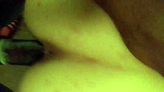 Pov doggystyle with latina bent over, interracial action in the bedroom