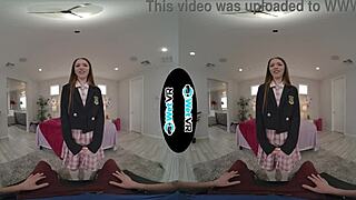 Cute redhead GETS CREAMED by fat cock in VR porn