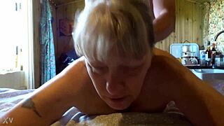 Fuck buddy fucks wife from behind.