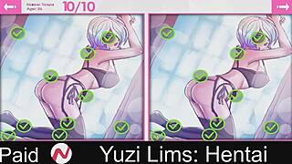 YUZI LIMS in HENTAI GAME ACTION!