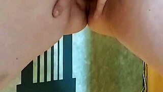 girl in leggings spanks ass, fingers pussy while husband’s away