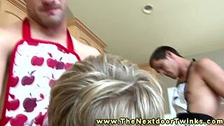 Can You Handle This Twink Group Blowjob Fun In The Kitchen With Amateurs?