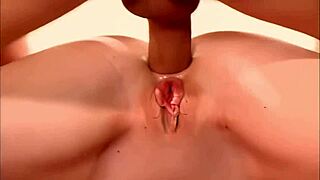 redhead audrey gets her ass fucked and creampied hard