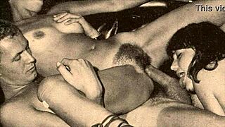 Vintage Bisexual Lesbians Explore Antique Hairy Scenes