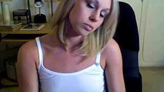 kylie gets naked and teases in pov webcam striptease session