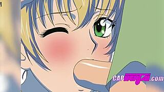 Submissive Japanese nurses dominate with huge tits in wild hentai hospital balcony action.