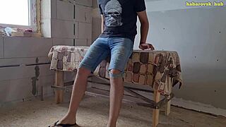 Slut Wife Teases Buddy with Naughty Moves.