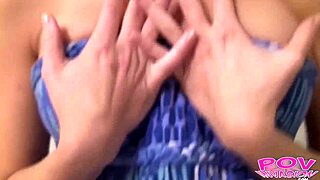 i watch cute blonde leah give a pov blowjob with teasing.