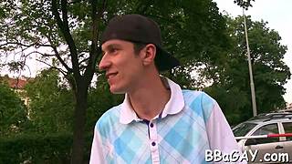 homosexual dude gives lusty anal lickings