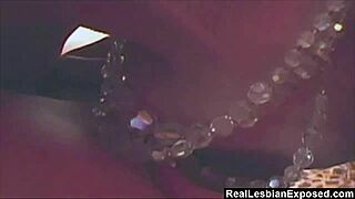 handcuffed lesbian slave enjoys some fun