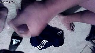 i'm stroking my big black cock before work