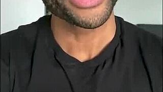 Two young studs explore gay sex as underwear model guides newbie in interracial hookup