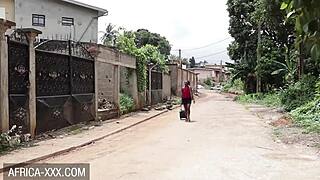 Ebony Beauty Enjoys Hardcore Sex With Stranger.