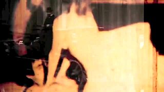 In vintage dark lantern london, a british woman with hairy beaver engages in interracial taboo sex