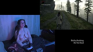 Naked Alan Wake playthrough part 5 with big tits