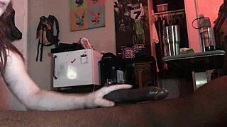 This tattooed teen slut sucks black cock deepthroat homemade cum