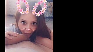 Compilation of young girls sucking big cocks from friends at home