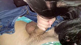 quickie in car with sexy stranger in parking lot