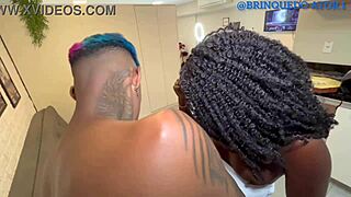 i delivered pizza to hot black girl, she invited me in and fucked me hard, moaning loud on my dick.