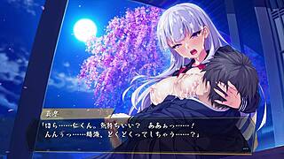 Japanese hentai game babumi has an exciting h-scene with big tits