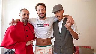 Hey Léo Felipo, feeling wild backstage with a hot bareback threesome?