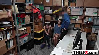 Rough sex used as punishment for theft for amateur teens