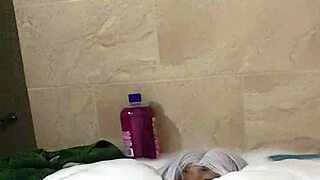 cyno enjoys solo bubble bath fun in costume play