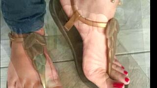 Women with sexy feet in fetish play