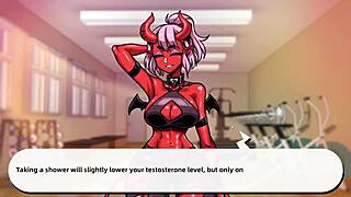 Check out lewd gym episode 1 with succubus blowjob