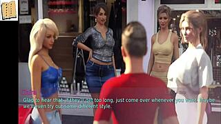 A wife and her stepmother get naughty in this homemade 3d scene 😏