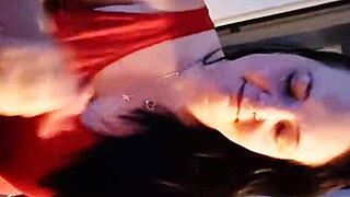 slut sucks cock and gets fucked doggystyle 😈