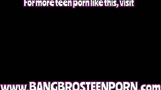 Cute blonde gets a lift from some nice guys