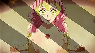 mitsuri and tanjiro getting wild in hentai action