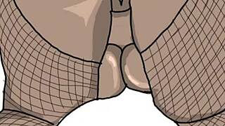 Black big booty bent over in doggy style